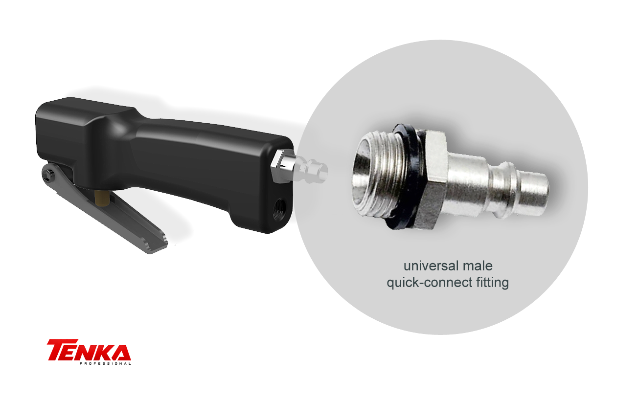 Pistola pneumatica con valvola e portata maggiorata per intonacatrici TENKA PA1 - Ricambi - image 2